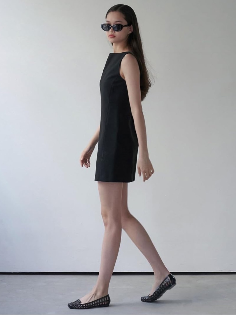 Heavenly Jelly black jelly shoes Flats Square Toe